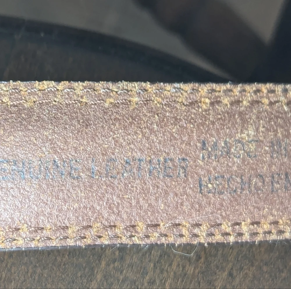 🤎 Men's Brown Genuine Leather Belt 40